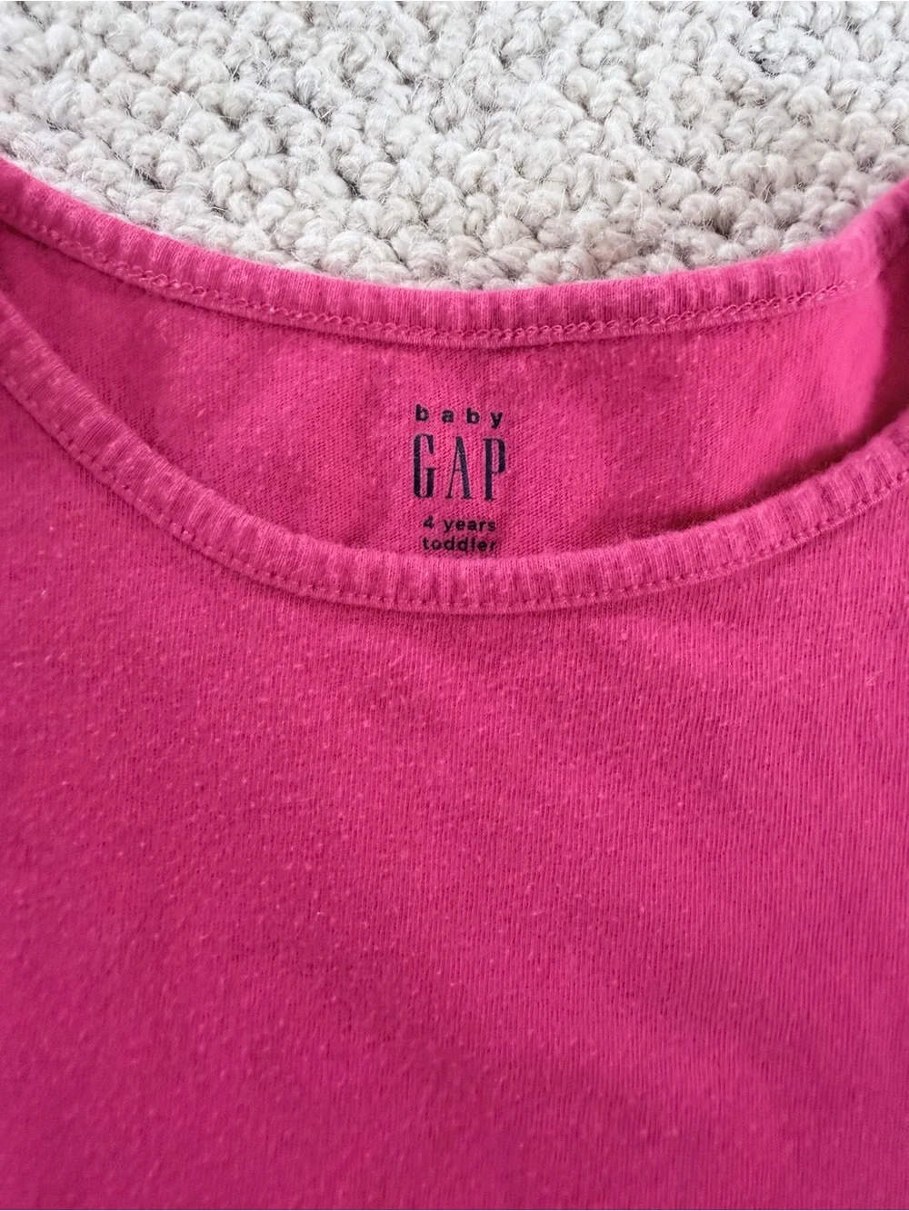 GAP Toddler Girls Magenta Pink Ruffle Tank Top